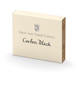 Graf-von-Faber-Castell - 6 cartuchos de tinta, Negro Carbón
