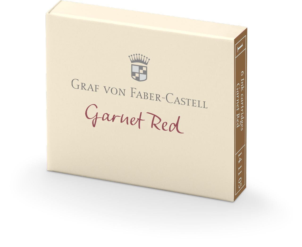 Graf-von-Faber-Castell - 6 cartuchos de tinta Garnet Red