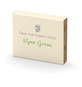 Graf-von-Faber-Castell - 6 cartuchos de tinta, Viper Green