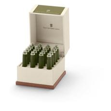 Graf-von-Faber-Castell - 20 cartuchos de tinta, verde oliva