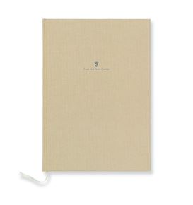 Graf-von-Faber-Castell - Cuaderno con tapas de lino A4 Marrón Dorado