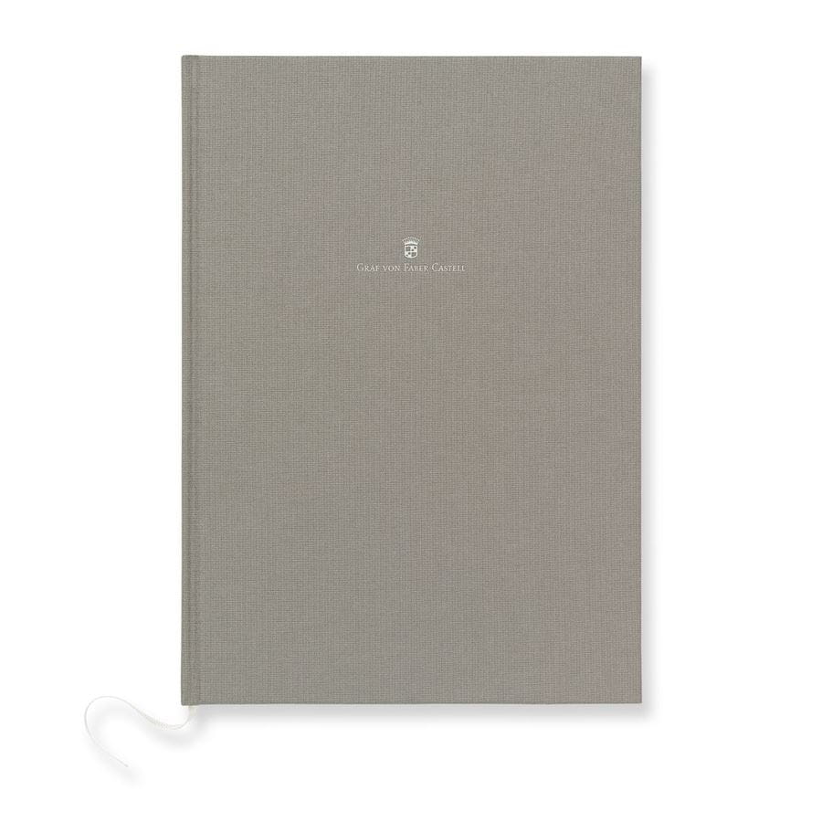 Graf-von-Faber-Castell - Cuaderno con tapas de lino A4 Gris Piedra