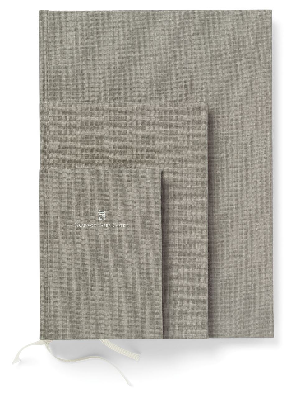 Graf-von-Faber-Castell - Cuaderno con cubierta de lino tamaño A4 gris