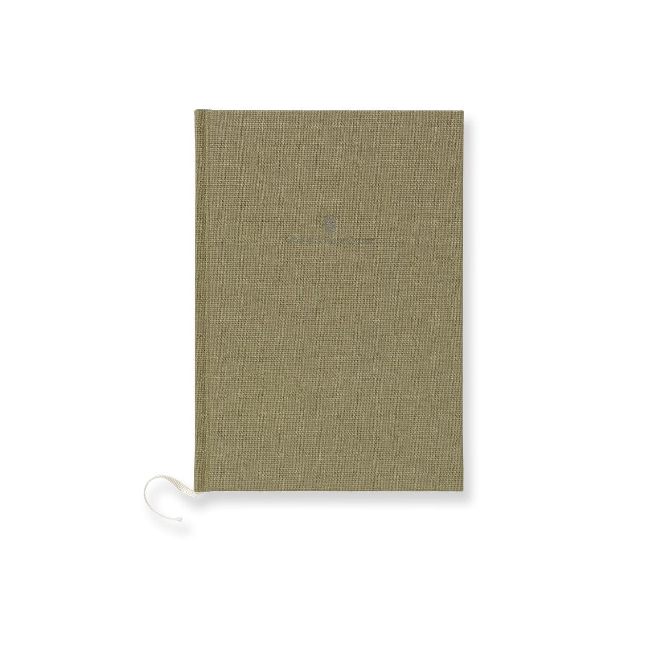 Graf-von-Faber-Castell - Cuaderno con tapas de lino A5 Verde Oliva