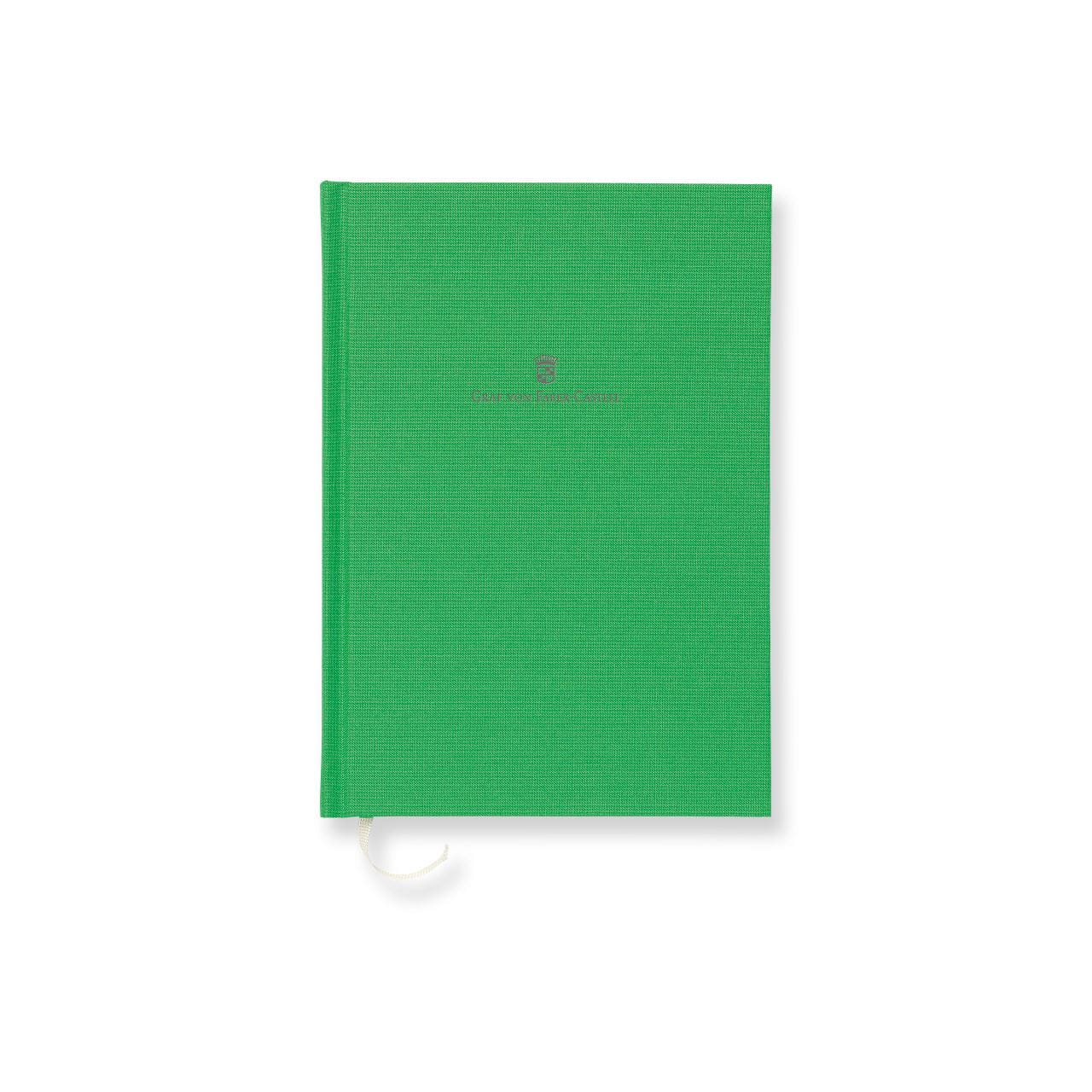 Graf-von-Faber-Castell - Cuaderno con tapa de lino, tamaño A5 Viper Green