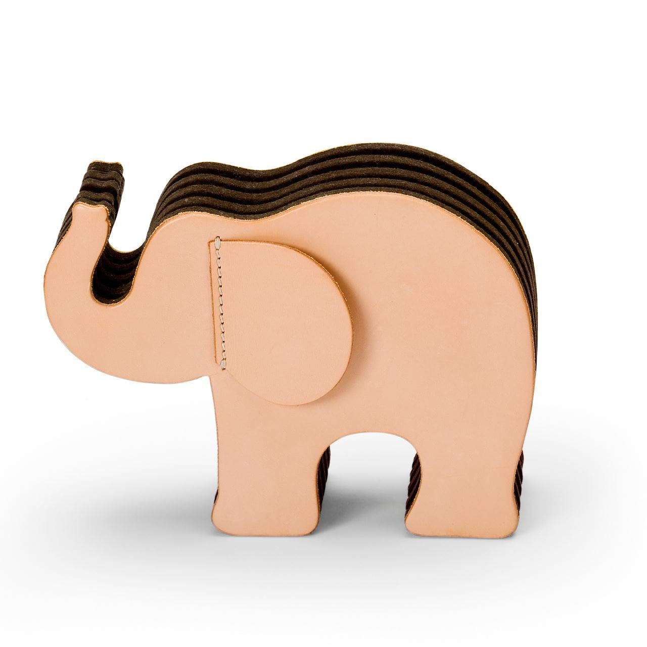 Graf-von-Faber-Castell - Elefante elaborado en piel natural, grande